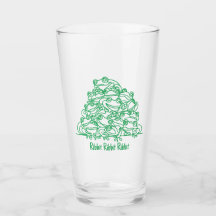 Frösche Abstrakte Grüne Linie Kunst Personalisiert