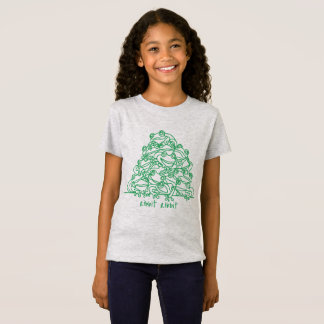 Frösche Abstrakte Grüne Linie Kunst Personalisiert T-Shirt