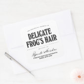 Frösche - apothecarisches Etikett Quadratischer Aufkleber (Umschlag)