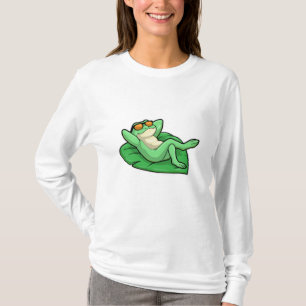 Frösche auf Leaf mit Sonnenbrille T-Shirt