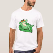 Frösche auf Leaf mit Sonnenbrille T-Shirt (Vorderseite)