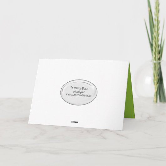 Frösche auf Lily Pad Geburtstag Karte (Rückseite)