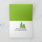 Frösche auf Lily Pad Geburtstag Karte (Innenseite)