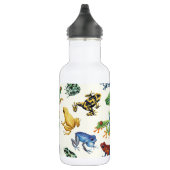 Frösche auf natürlichem Weiß Edelstahlflasche (Rechts)