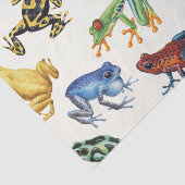 Frösche auf natürlichem Weiß Seidenpapier (Ausschnitt)