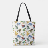 Frösche auf natürlichem Weiß Tasche (Rückseite)