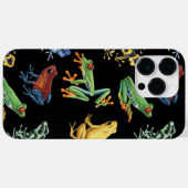 Frösche auf schwarz Case-Mate iPhone hülle (Rückseite (Horizontal))