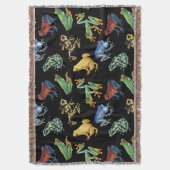 Frösche auf schwarz decke (Vorderseite Vertikal)