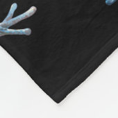 Frösche auf schwarz fleecedecke (Ecke)