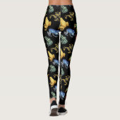 Frösche auf schwarz leggings (Rückseite)