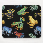 Frösche auf schwarz mousepad (Vorne)