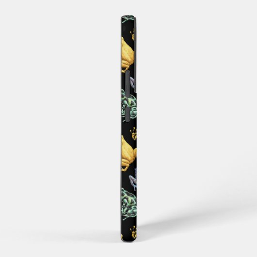 Frösche auf schwarz samsung galaxy hülle (Rechte Seite)