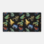 Frösche auf schwarz schreibtischunterlage (Vorderseite)