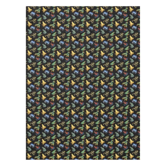 Frösche auf schwarz tischdecke (Vorderseite)