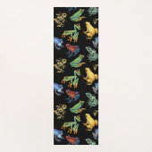 Frösche auf schwarz yogamatte (Vorderseite)