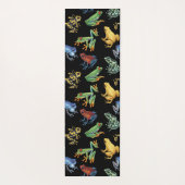 Frösche auf schwarz yogamatte (Rückseite)