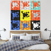 Frösche auf Weide Leinwanddruck (Insitu (Schlafzimmer))
