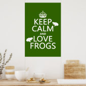 Frösche behalten (beliebige Hintergrundfarbe) und Poster (Küche)