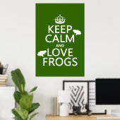 Frösche behalten (beliebige Hintergrundfarbe) und Poster (Heimbüro)