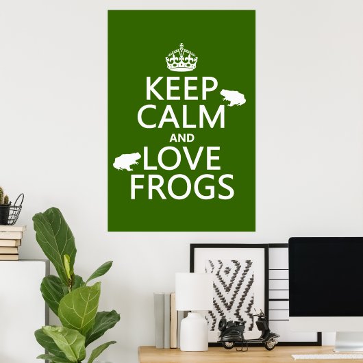 Frösche behalten (beliebige Hintergrundfarbe) und  Poster (Heimbüro)