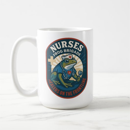 Frösche-Brigade der Krankenschwestern – Heiler an Kaffeetasse (Links)