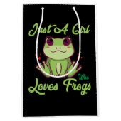 Frösche-Design für Lieben Mittlere Geschenktüte (Vorderseite)
