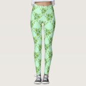Frösche, die im Musterdesign schwingen und Spaß ha Leggings (Vorderseite)