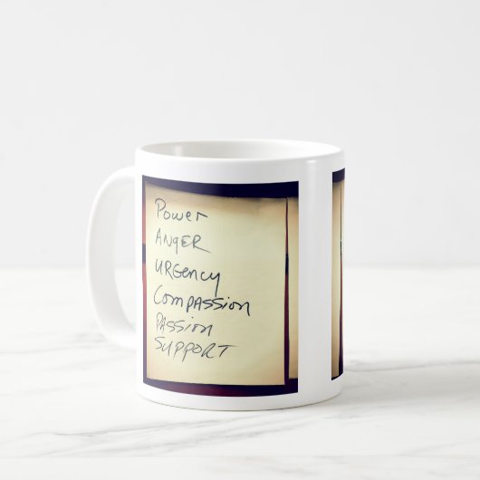 "Frösche fliegen nicht" Tasse (Vorderseite Links)