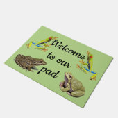 Frösche Fußmatte (Schrägansicht)