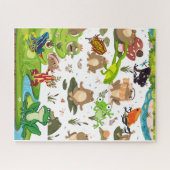 Frösche Galore im Teich Puzzle (Horizontal)