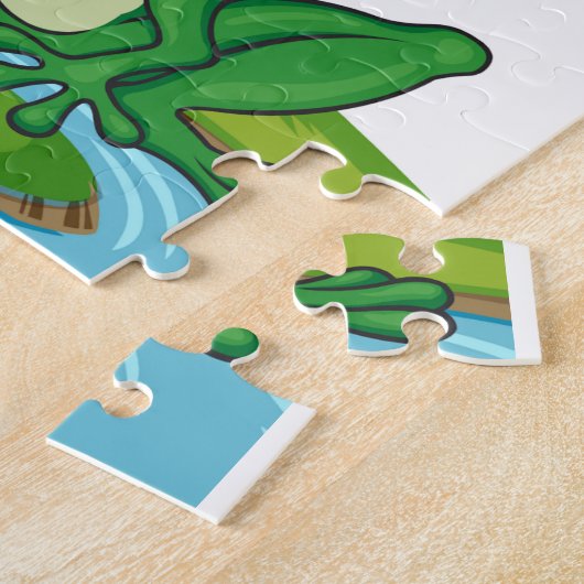 Frösche Galore im Teich Puzzle (Seite)