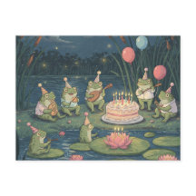 Frösche Geburtstagskarte