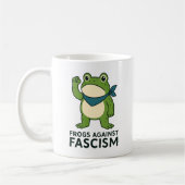 Frösche gegen den Faschismus Portland Frosch Prote Kaffeetasse (Links)