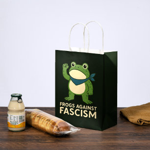 Frösche gegen den Faschismus Portland Frosch Prote Mittlere Geschenktüte
