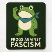 Frösche gegen den Faschismus Portland Frosch Prote Mousepad (Vorne)