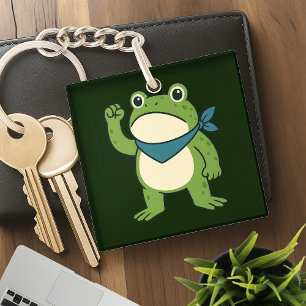 Frösche gegen den Faschismus Portland Frosch Prote Schlüsselanhänger