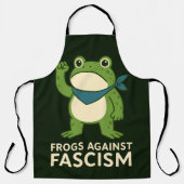 Frösche gegen den Faschismus Portland Frosch Prote Schürze (Vorderseite)