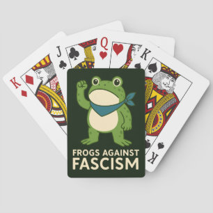 Frösche gegen den Faschismus Portland Frosch Prote Spielkarten