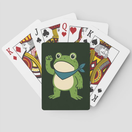Frösche gegen den Faschismus Portland Frosch Prote Spielkarten (Rückseite)