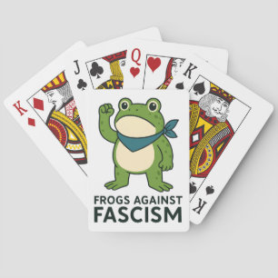 Frösche gegen den Faschismus Portland Frosch Prote Spielkarten