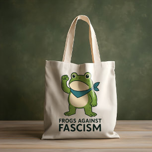 Frösche gegen den Faschismus Portland Frosch Prote Tragetasche