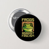 Frösche gegen Faschismus demonstrieren für Demokra Button (Vorne & Hinten)