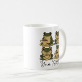 Frösche genießen eine Tasse Kaffee Personalisiert (VorderseiteRechts)