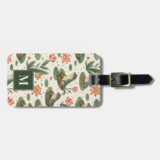 Frösche Gepäckmarke Gepäckanhänger (Vorderseite horizontal)