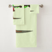 Frösche Gitarrenbadetücher - Farbe /Text Badhandtuch Set (Insitu)