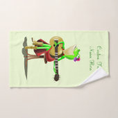 Frösche Gitarrenbadetücher - Farbe /Text Badhandtuch Set (Handtuch)