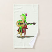 Frösche Gitarrenbadetücher Spaß - Malerei Badhandtuch Set (Handtuch)