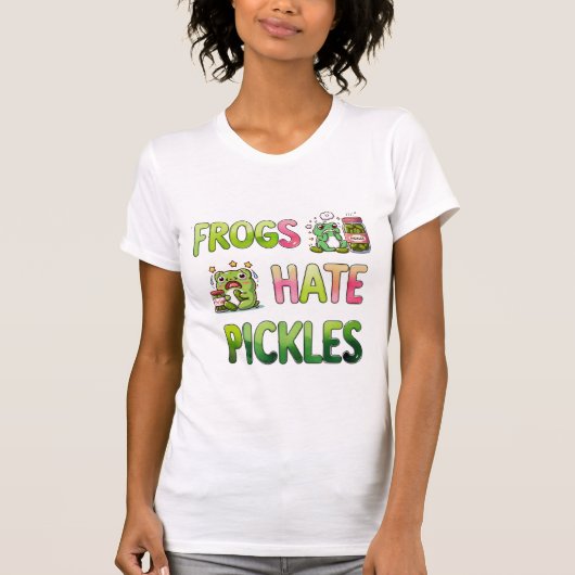 Frösche hassen Gurken T-Shirt (Vorderseite)