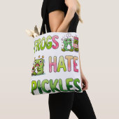 Frösche hassen Gurken Tasche (Von Nahem)