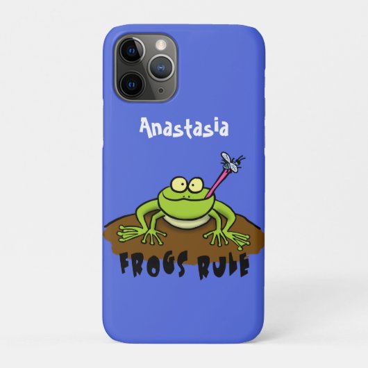Frösche herrschen lustig-grüner Frosch-Cartoon Case-Mate iPhone Hülle (Rückseite)